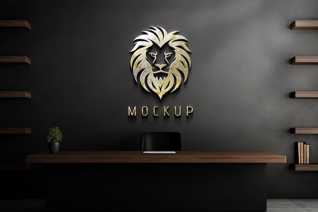 Mockup logo realistico