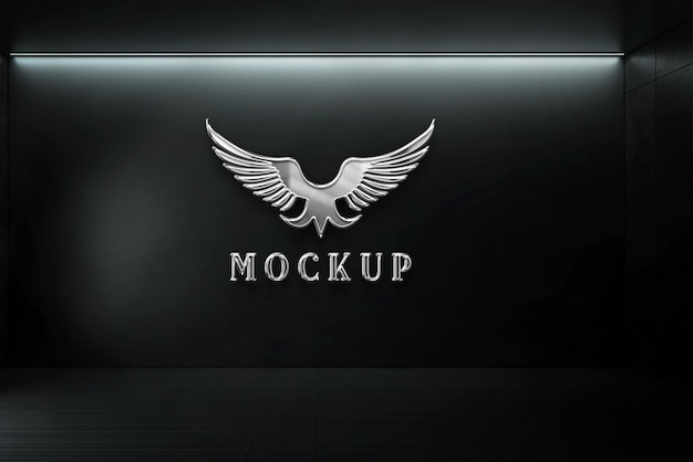 Realistic logo mockup