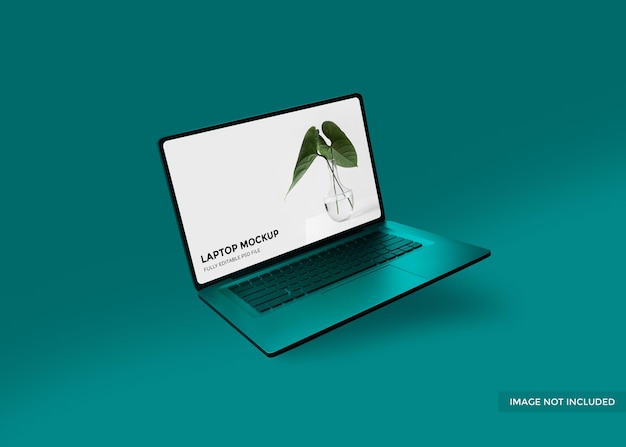 リアルなMacBookまたはラップトップのモックアップ