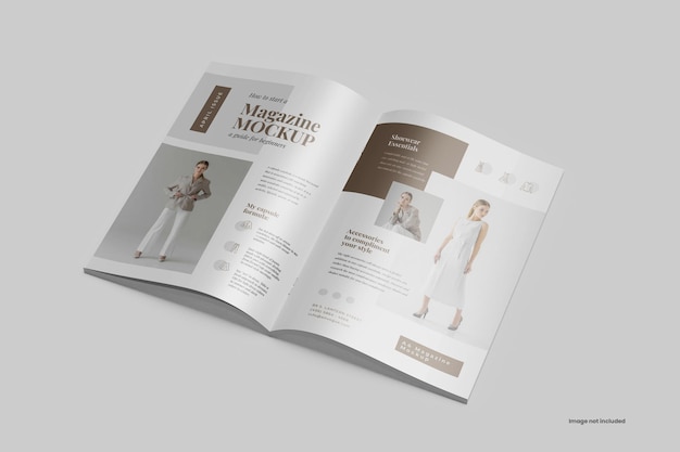 Mockup di rivista realistico