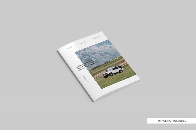 PSD realistic magazine template