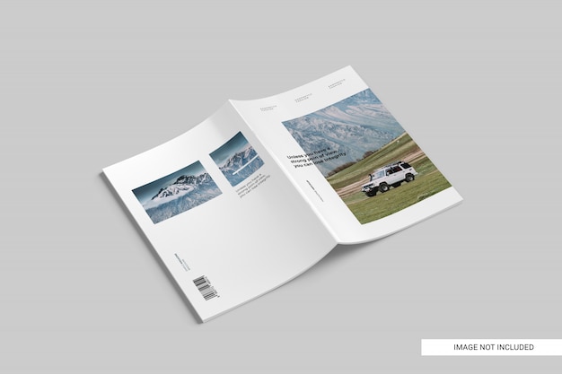 PSD realistic magazine template