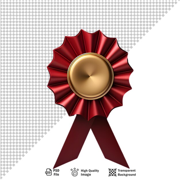 PSD realistic medal on transparent background