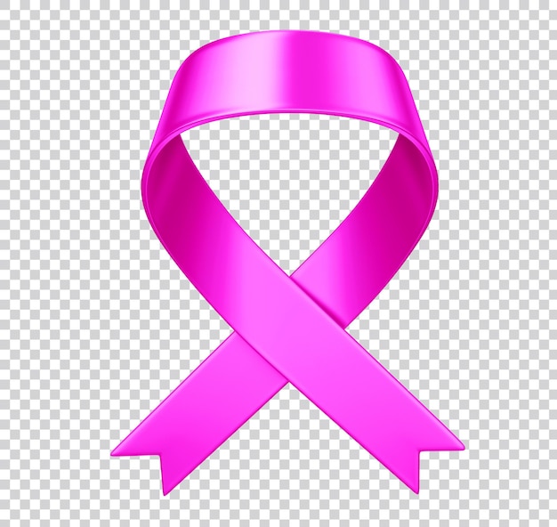 PSD realistic medical symbol for national breast cancer awareness month in october