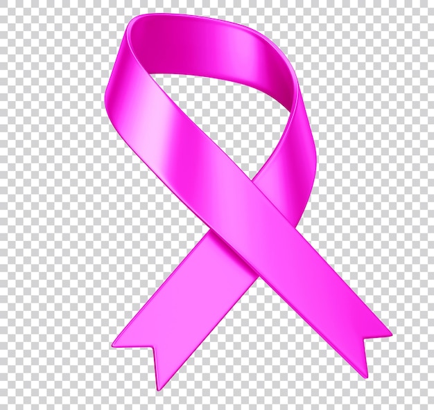 PSD realistic medical symbol for national breast cancer awareness month in october