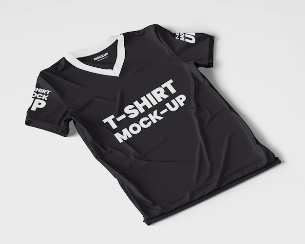 PSD mockup di tshirt da uomo realistico