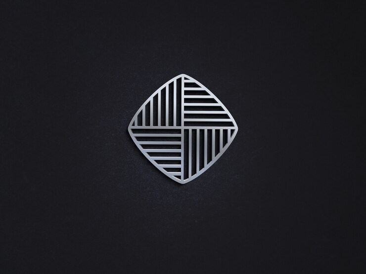 Realistic Metal Embossed Luxury Logo Mockup