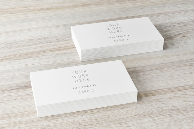 Realistic mockup business card