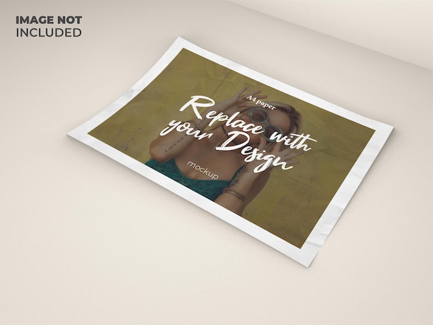 Realistic Mockup for Poster Design