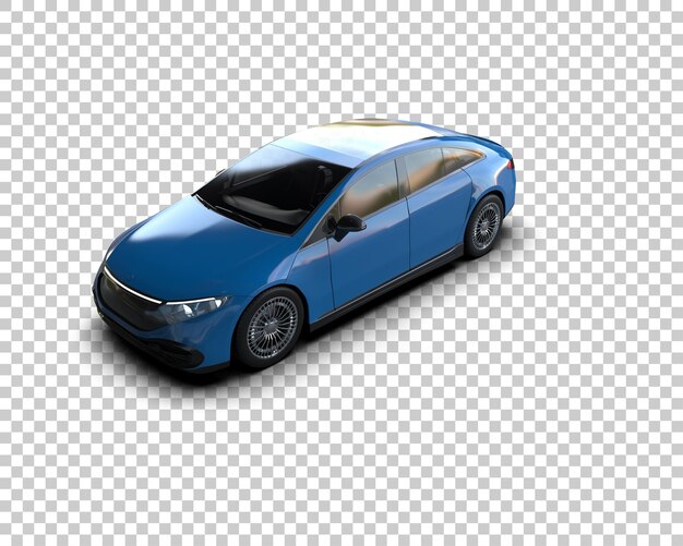 PSD realistic modern car isolated on background 3d rendering illustration