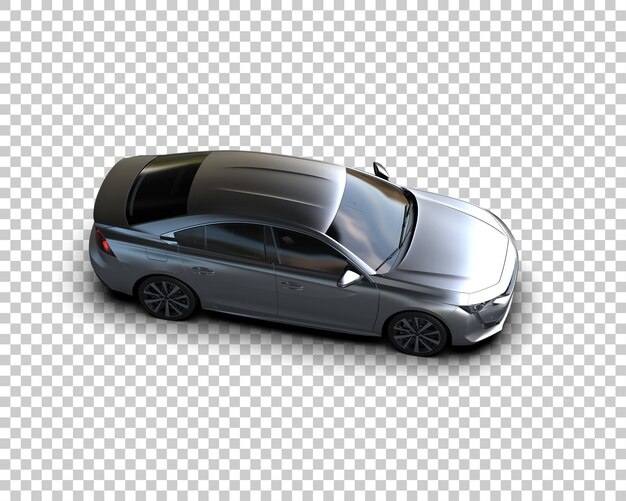 PSD realistic modern car isolated on background 3d rendering illustration