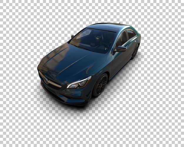 PSD realistic modern car isolated on background 3d rendering illustration