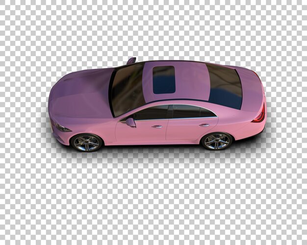 PSD realistic modern car isolated on background 3d rendering illustration