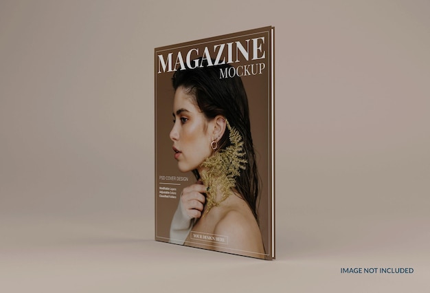 Realistic modern magazine mockup design