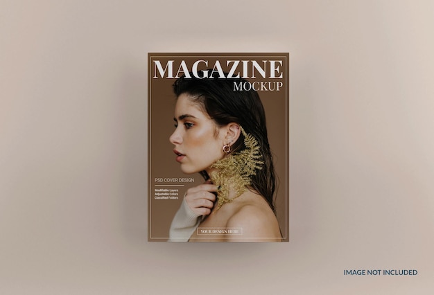 Design realistico del mockup di una rivista moderna