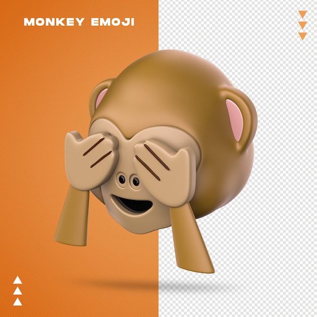 PSD scimmia realistica emoji