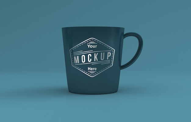 Realistic Mug Mockup 3D Rendered Isolated