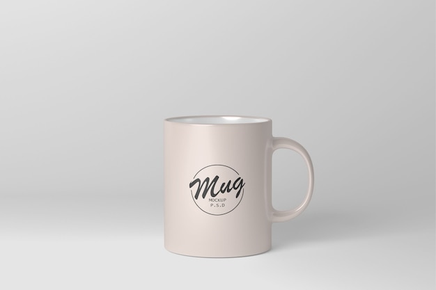 Realistic mug mockup