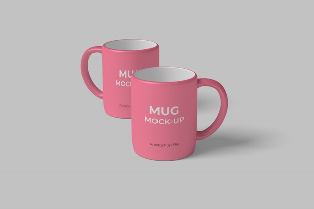 PSD realistic mug mockup