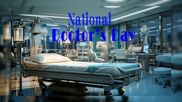PSD realistic national doctors day background