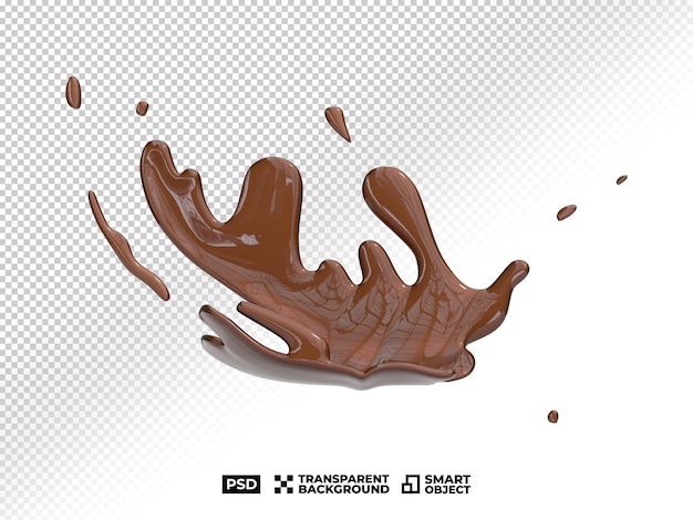 PSD realistic nutella chocolate splash bursts coffee milk latte splatter on transparent background