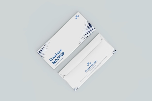 Realistic Office Envelope Display Mockup