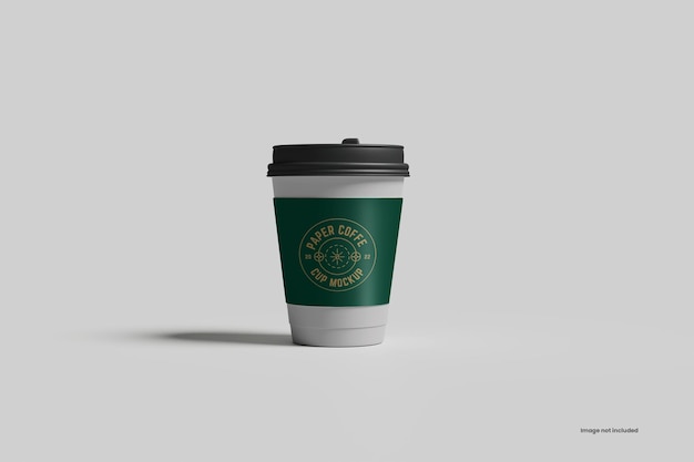 Mockup di tazza di carta realistico