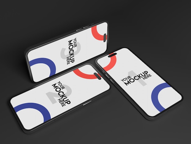 realistic phone 14 mockup psd