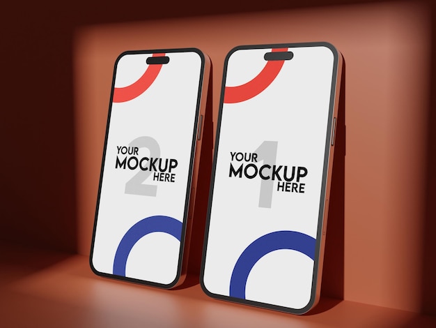 PSD realistic phone 14 mockup psd