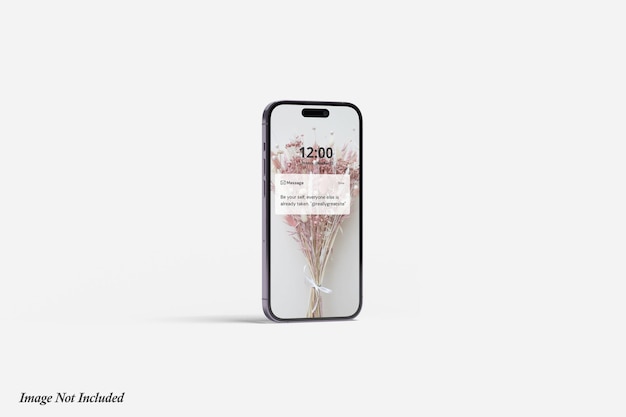 PSD realistic phone 14 pro screen mockup