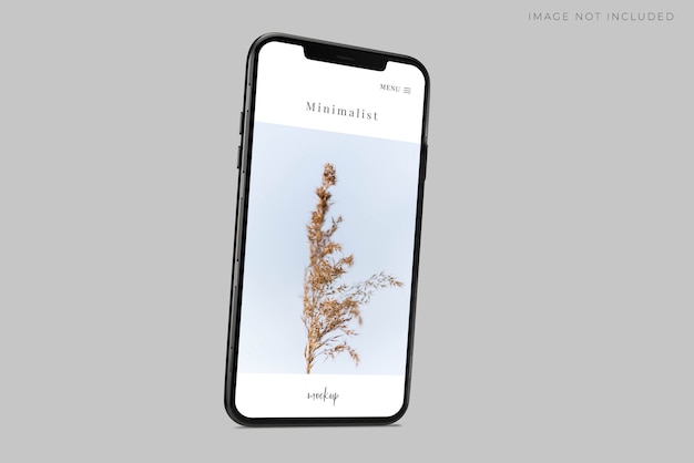 Realistico telefono mockup scene