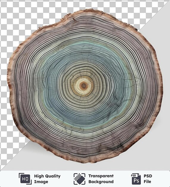 PSD realistic photographic dendrochronologist _ s tree rings a tree ring