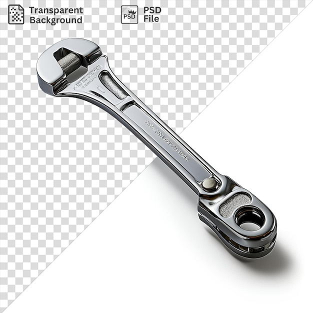 Realistic photographic mechanics wrench on a isolated background