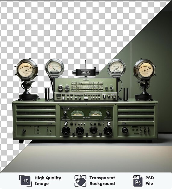 Conduttore di radio fotografico realistico _ s studio di trasmissione 3d rendering