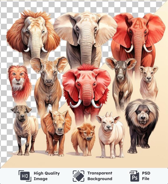 PSD realistic photographic zoological illustrator _ s animal sketches