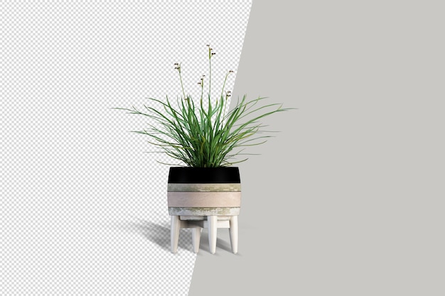 3dレンダリングでのリアルな植物