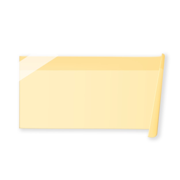 PSD realistic post it element isolated