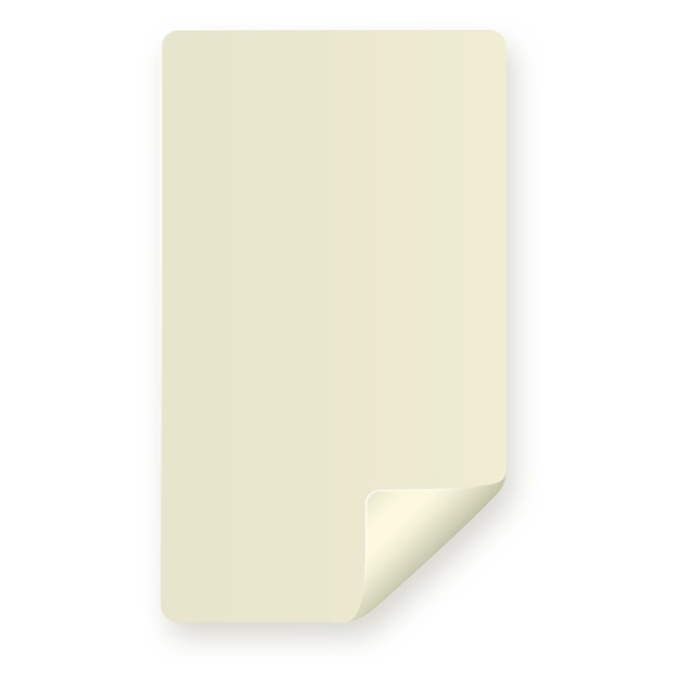 Realistic post it element isolated