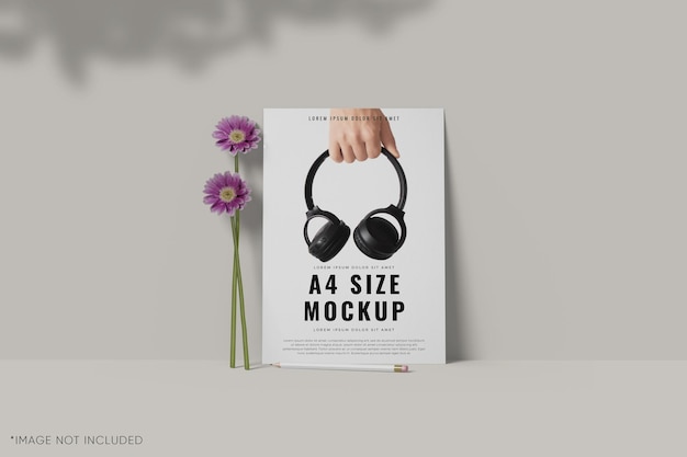 Realistic poster mockup