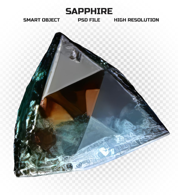 Realistic precious gemstone in high resolution