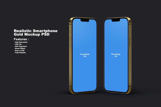 Mockup di smartphone premium realistico psd premium