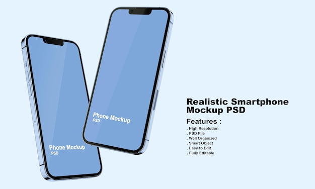 Mockup di smartphone premium realistico