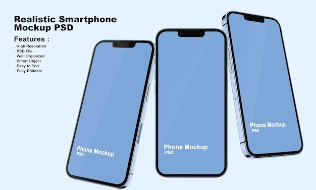 Mockup di smartphone premium realistico