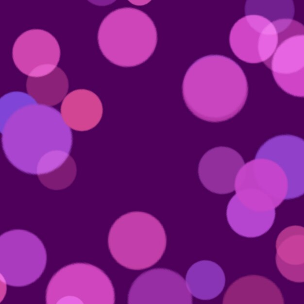 Realistic purple circle element purple bokeh effect background