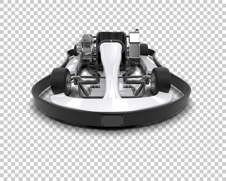 PSD realistic race car isolated on background 3d rendering illustration