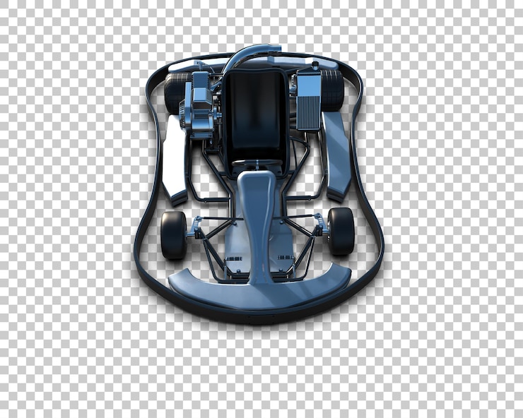 PSD realistic race car isolated on background 3d rendering illustration