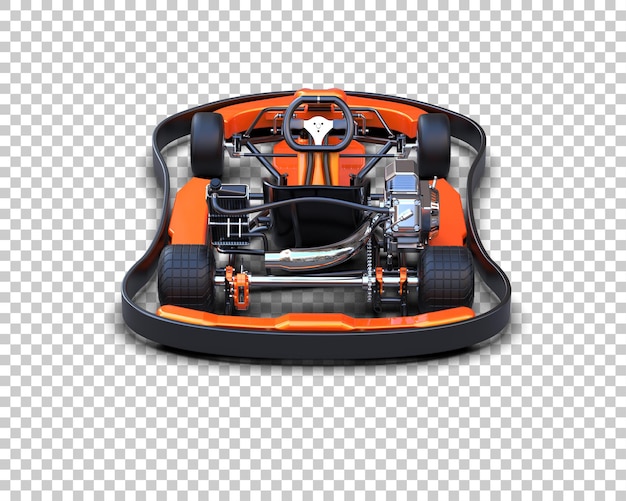 realistic race car isolated on background 3d rendering illustration