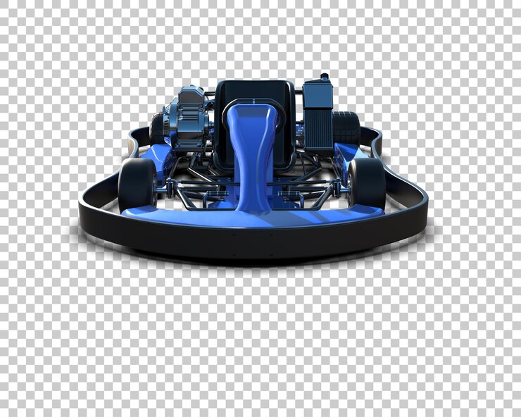 PSD realistic race car isolated on background 3d rendering illustration
