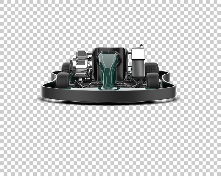 PSD realistic race car isolated on background 3d rendering illustration