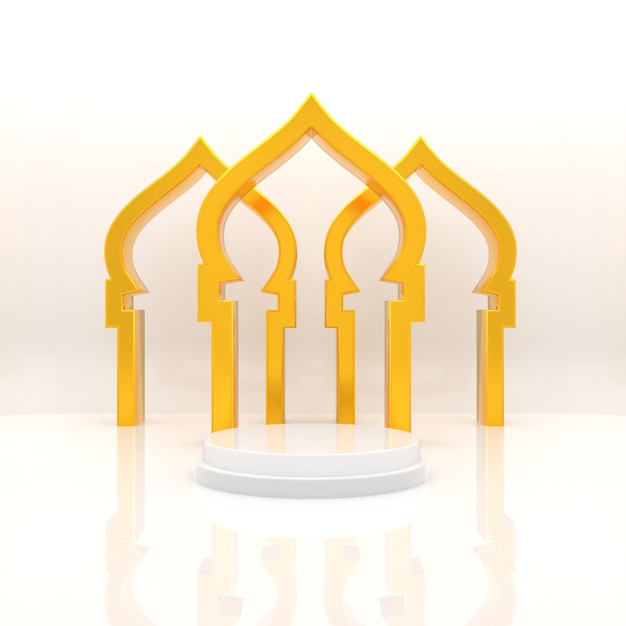 Realistico ramadan kareem rendering realistico